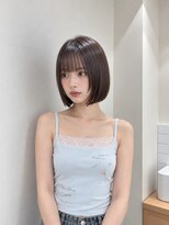 フォト 新宿三丁目(foto)&nbsp;髪質改善縮毛矯正地毛風ストレート切りっぱなしボブ