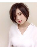 久留米【VOiCE】グラマラスショートボブ stylist 竹山利彦