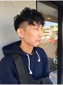 くしゃくしゃツーブロックパーマ