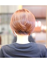 美容室 ドリームスタイル 倉敷店&nbsp;ハイライト×ニュアンスオレンジショートボブ