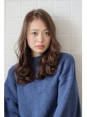 【藤原三知代】アッシュブラウンゆるウェーブ
