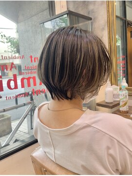 ヘアーワークス アンビエント(Hair works Ambient) 【Ambient_hat】ショートボブ+バレイヤージュ