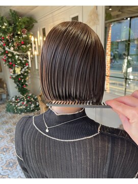 ユノ(juno) 【シオガマ】ミニボブとチョコベージュ＊