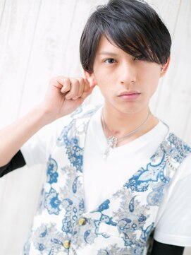 モッズヘア メン 南越谷南口店(mod's hair men) ”重軽”七三分け黒髪ニュアンスマッシュM