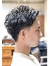 【男気コース】メンズカット＋パーマ＋《眉カットorプチスパ》￥8800
