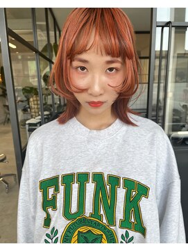 アンドスタイル(&style) 【大名店 江藤】オレンジ ローライト