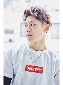 クレスト 近江八幡店(CREST) マッシュツーブロックメンズパーママッシュウルフメンズカット