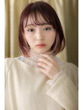 カバーヘア ブリス 大宮西口(COVER HAIR bliss) ミルクティーピンク外国人風デザインカラーレイヤーカットX大宮