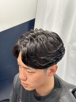 リバティシェアバーバー 銀座(LIBERTY SHARE BARBER) 乾かしただけなのにこの毛流れ？