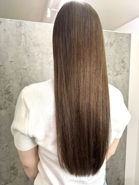ルーツアイリー 心斎橋(ROOTS IRIE) ブラウンシールエクステ/韓国風ストレート