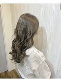 MIXウェーブ×オリーブグレージュ【TELAHAIR牛久】