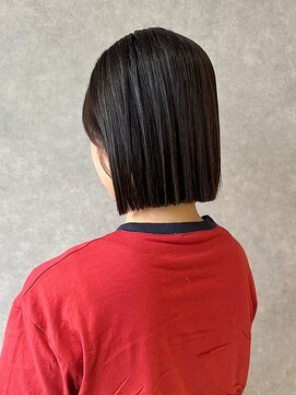 オブジェ シエル(obje't ciel) 【obje't ciel】切りっぱなしボブ/艶感ブラック【山口紗季】