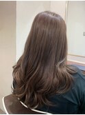 ロングヘア レイヤースタイル 【アッシュブラウン】