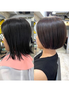 ペアル(PEAAL) 20代30代40代/ケアカラー/切りっぱなし/ぱつっとボブ/レイヤー