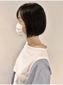(土橋)大人内巻きボブ 髪質改善ストレート 20代30代40代 暗髪