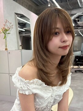 ベイルーム(BAYROOM by HONEY omotesando) レイヤーカット/ハッシュカット/ミルクティーベージュ/髪質改善1