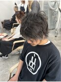 メンズ似合わせカットミディアムヘアアイロンセット伸ばしかけ