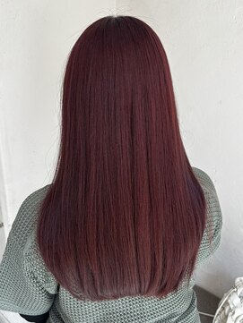 アコレ カリテ 草津店(ACCOLE qualite) 赤みピンクカラー/ブリーチなしダブルカラー/MAYA指名