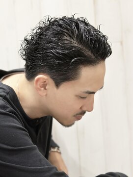 ヨシザワインク プレミアム 横浜 桜木町店(YOSHIZAWA Inc. PREMIUM) ワイルドグランジ濡れ感カジュアルオールバックちょいワルパーマ