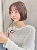 20代/30代/ニュアンスカラー/小顔/前髪カット/ショート/表参道