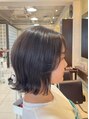 ラフィスヘアー プアナ 小田原店(La fith hair puana)&nbsp;ワンカラーでナチュラルでふんわりしたオリーブブラウンに<З
