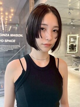 スクリーンギンザメゾン 銀座(SCREEN GINZA MAISON.) 黒髪カタログ/クラゲヘアー/オリーブグレー/銀座