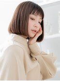 ■ぱっつん前髪前下がり小顔切りっぱなしボブ401-2上尾30代40代