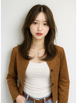 ゲイン(Gain) 大人上品ロングレイヤー×透け感シースルーバング