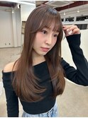 着物ヘア/大人ガーリー/ダークアッシュ/似合わせカット/木更津