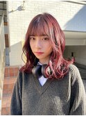 ピンクパープル髪質改善/縮毛矯正/上前津
