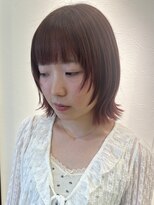 ナンプウ(Nanpu) オリーブベージュ×レイヤーカット