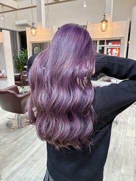 グレイス ヘア デザイニング(GRACE hair designing) ▼ブリーチ×ラベンダー▼