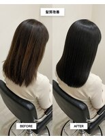 センジュ 名古屋 名駅(SENJYU)&nbsp;ツヤ髪質改善ストレート/ミディアム
