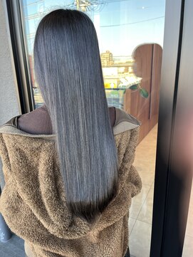 エクファヘアエステプラス 草津 栗東(ex-fa hair esthe+) イメチェン/ピンクベージュ/アンブレラカラー/前髪/南草津/栗東