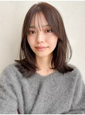 ワンホンレイヤーモテ髪くせ毛風カールサイドバングうるツヤ