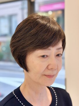 サロンイクエヤマザキ 麻布十番(SALON IKUE YAMAZAKI) 髪に優しい白髪染め[麻布十番/ショート/50代/60代/ノンジアミン]