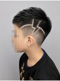 キッズカットラインアートショートヘア