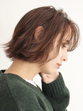 キリ 逗子(kiri) 逗子葉山切りっぱなしボブ外ハネボブシースルーバング耳かけk78