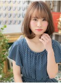 伸ばしかけにも◎くせ毛風小顔ふわミディa戸頭10代20代30代40代