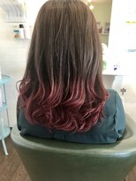 ヒッピーヘアー(Hippie Hair)&nbsp;アッシュグレー+赤
