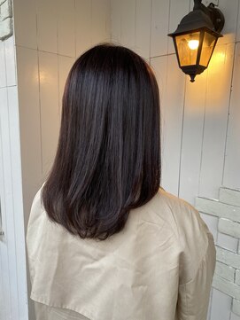 アムレヘアー(amule hair) 【amule hair】こっくりブラウン×セミロング