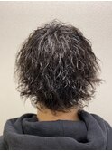 ツーブロックソフトツイストパーマ