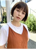 ミニボブ × ナチュラルブラウン
