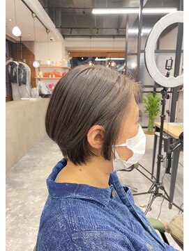 トリニティ 本厚木(trinity) 大人ナチュラルショート/丸みショート/オリーブブラウン