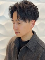 銀座マツナガ 浅草店 センターパート/ツーブロックアップバング/七三/韓国/ビジネス