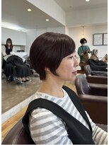 ルッツ(Lutz. hair design)&nbsp;ショートレイヤー＋イノア/ピンクカラー【犬山良慈】