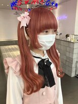 ダブルカラーピンクベージュケアブリーチハイトーン髪質改善