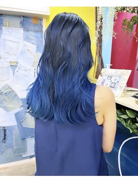 トーク 伊丹本店(TAL'KE) TAL'KE/バレイヤージュ×ネイビーブルー_1170