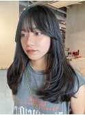くびレイヤーエモージュ美髪アッシュブラック_ba480581