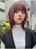 魅力倍増カール シアーカラー ショート 姫カット ダークアッシュ